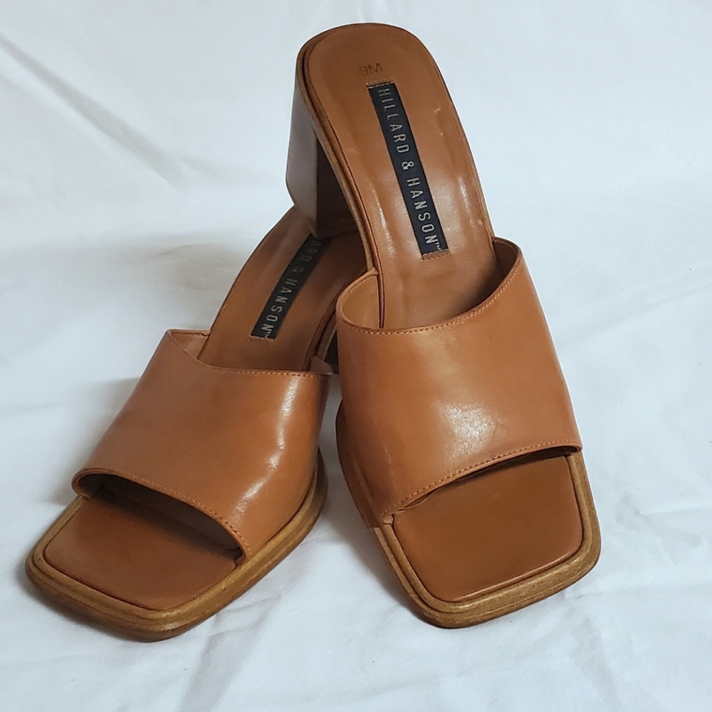 Slip on chunk heels